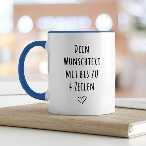 Bedruckte Tasse - Wunschtext - Personalisiert mit deinem Wunschmotiv