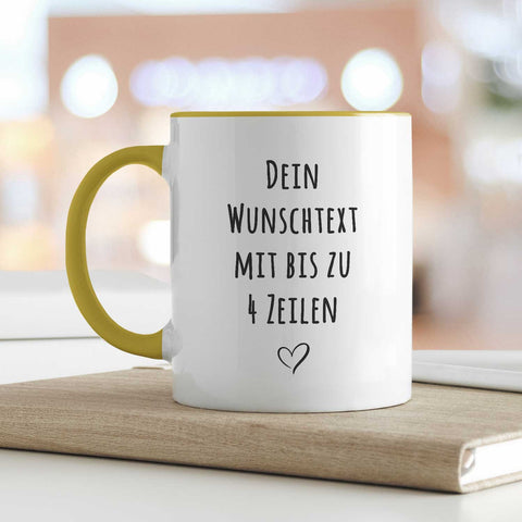 Bedruckte Tasse - Wunschtext - Personalisiert mit deinem Wunschmotiv