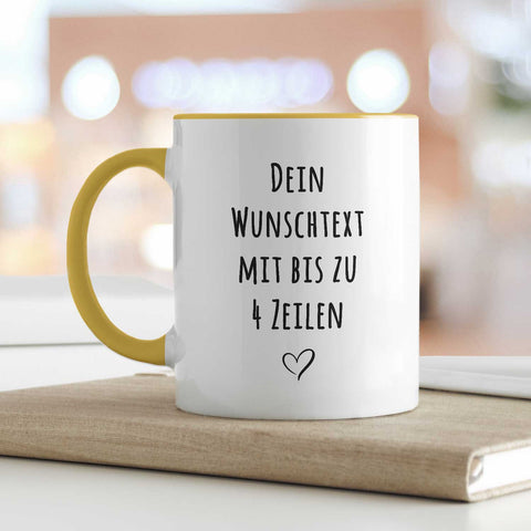 Bedruckte Tasse - Wunschtext - Personalisiert mit deinem Wunschmotiv