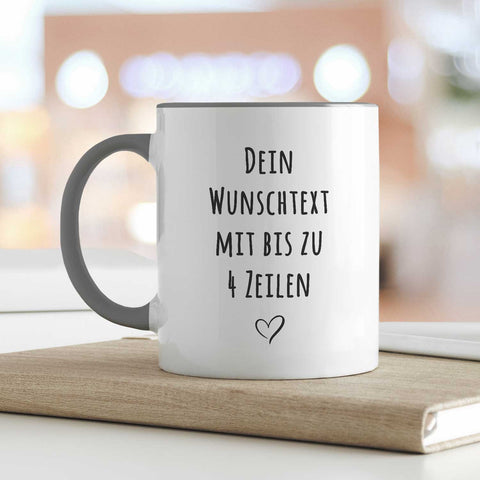 Bedruckte Tasse - Wunschtext - Personalisiert mit deinem Wunschmotiv