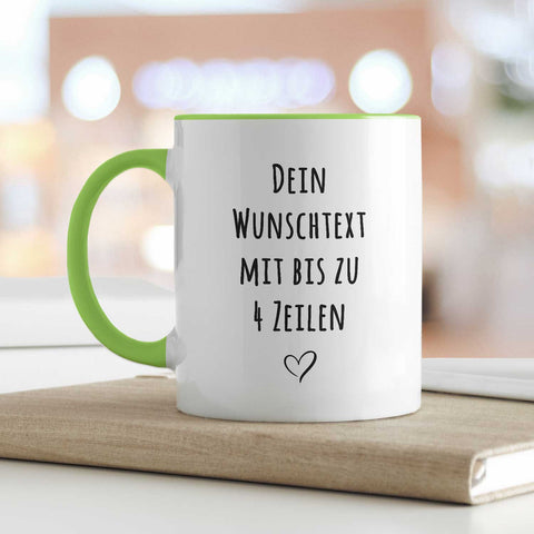 Bedruckte Tasse - Wunschtext - Personalisiert mit deinem Wunschmotiv