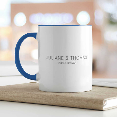 Bedruckte Tasse mit "Wo alles begann" Motiv - Personalisiertes Geschenk mit Wunschkoordinaten