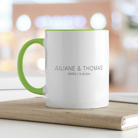 Bedruckte Tasse mit "Wo alles begann" Motiv - Personalisiertes Geschenk mit Wunschkoordinaten