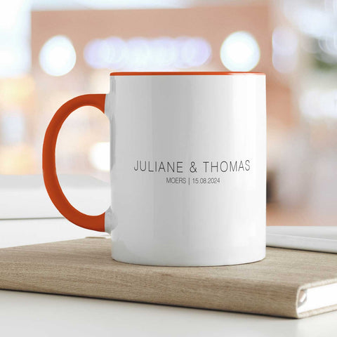 Bedruckte Tasse mit "Wo alles begann" Motiv - Personalisiertes Geschenk mit Wunschkoordinaten
