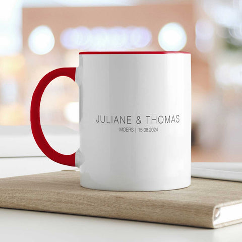 Bedruckte Tasse mit "Wo alles begann" Motiv - Personalisiertes Geschenk mit Wunschkoordinaten