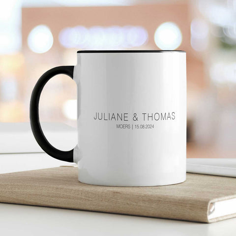Bedruckte Tasse mit "Wo alles begann" Motiv - Personalisiertes Geschenk mit Wunschkoordinaten