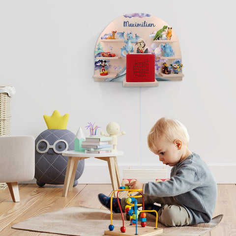 Toniebox Regal für Kinderzimmer - Drache - Personalisiert mit Namen