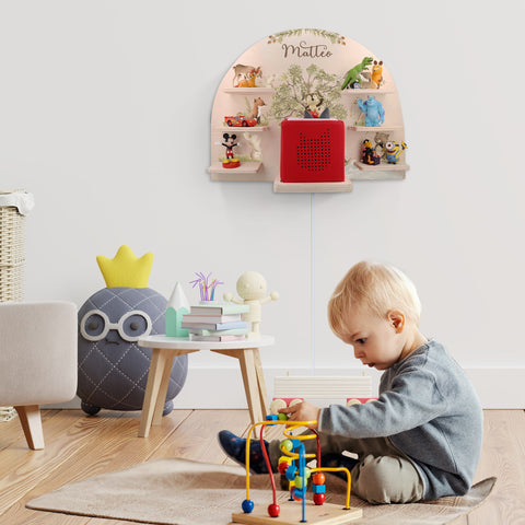 Toniebox Regal für Kinderzimmer - Waldtiere - Personalisiert mit Namen