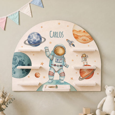 Toniebox Regal für Kinderzimmer - Astronaut - Personalisiert mit Namen