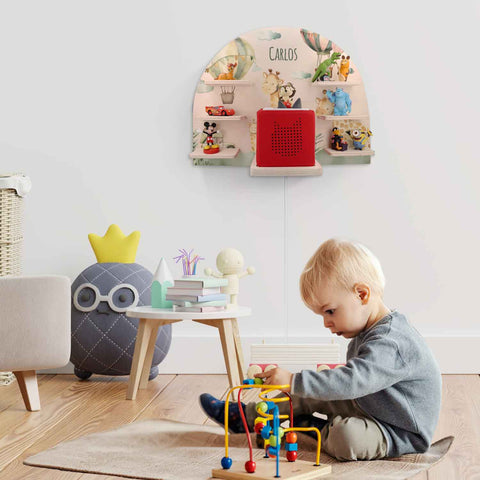 Toniebox Regal für Kinderzimmer - Giraffe - Personalisiert mit Namen
