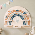 Toniebox Regal für Kinderzimmer - Regenbogen - Kinder Wandregal