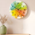 Wanduhr aus Holz Splash Love - mit UV Druck