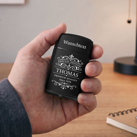 GRAVURZEILE Feuerzeug Premium Quality personalisiert mit Name