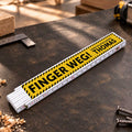 Zollstock 2 Meter mit Gravur - Finger Weg! - Personalisiert mit Namen