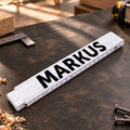 Zollstock 2 Meter mit Gravur oder Druck - Wunschname - Personalisiert mit Namen