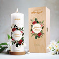 Große Kerze "Goldene Hochzeit" - Hochzeitskerze mit Namen, Datum & Wunschtext