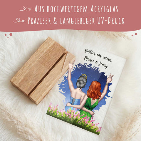 Acrylglas mit Konfiguration - Beste Freundin
