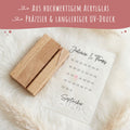 Kalender auf Acrylglas - Personalisiertes Geschenk mit Namen & Datum