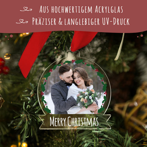 Christbaumschmuck aus Acryl - Foto - Weihnachtsanhänger