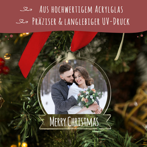 Christbaumschmuck aus Acryl - Foto - Weihnachtsanhänger