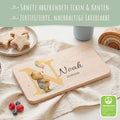 Frühstücksbrettchen mit Druckmotiv & Name - Initial