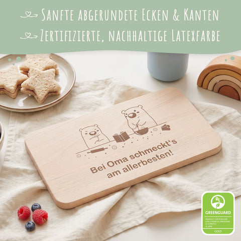 Frühstücksbrettchen Bei Oma schmeckt´s am allerbesten