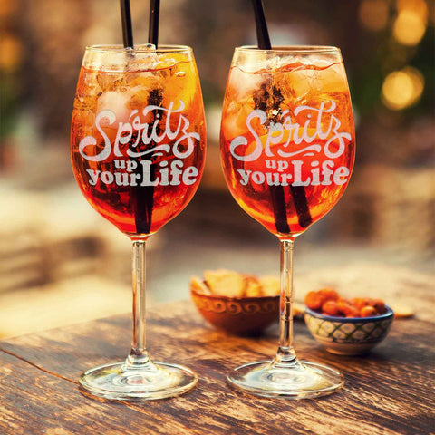 Leonardo Weinglas mit Gravur - "Spritz up your Life"