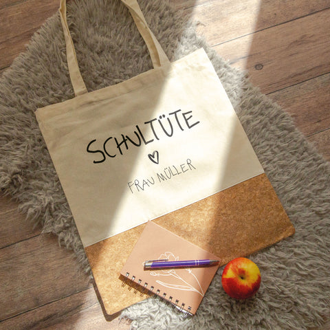 Einkaufstasche Kork - Schultüte