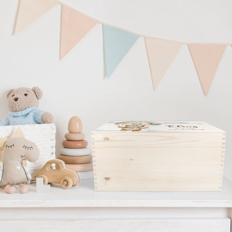 Erinnerungskiste für Kinder mit UV-Druck - Bärchen