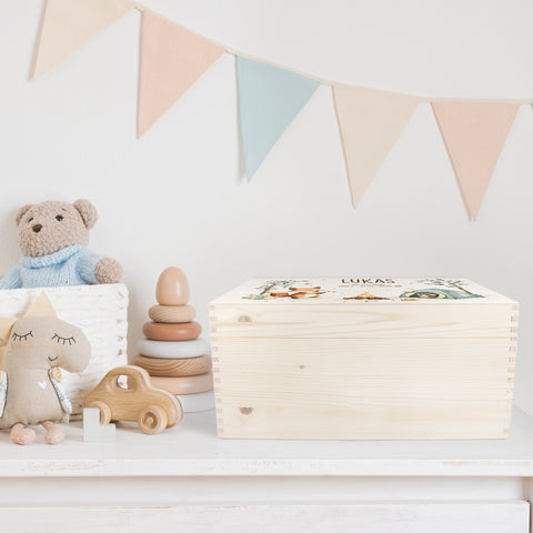 Erinnerungskiste für Kinder mit UV-Druck - Camping