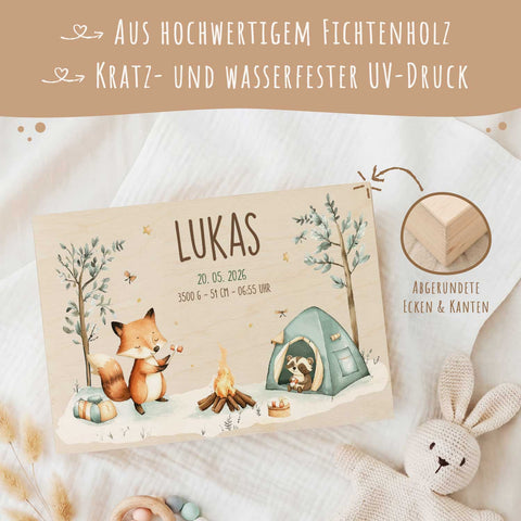 Erinnerungskiste für Kinder mit UV-Druck - Camping