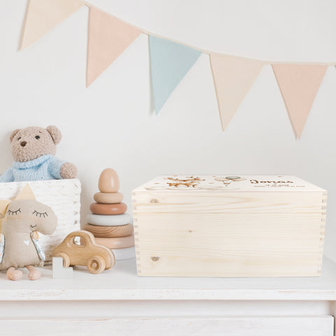 Erinnerungskiste für Kinder mit UV-Druck - Wolken