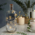 Flaschenlicht mit LED-Lichterkette im Wunscherfüller Design - Weihnachtsdeko zum Verschenken
