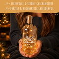 Flaschenlicht mit LED-Lichterkette im Frohe Weihnachten Design - Personalisiert mit 2 Namen