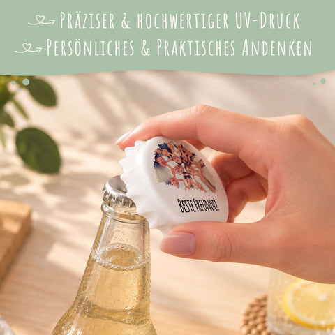 Flaschenöffner mit UV Druck - Foto Motiv - Personalisiert mit eigenem Bild und Text