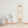 Messlatte mit Namen für Kinder im Fuchs Design