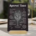 Holzschild mit Aperol Spritz Motiv - Aperol Rezepte - Geschenk für Aperol Liebhaber