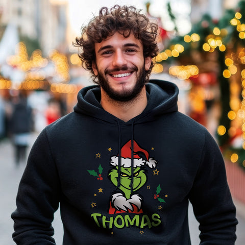 Personalisierter Unisex Hoodie - Grinch