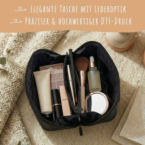 Personalisierte eckige Kosmetiktasche mit Name für Kosmetik & MakeUp