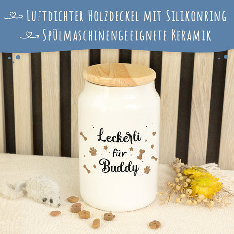 Leckerlidose für deine Haustiere - Leckerli - Personalisiert mit Namen