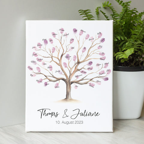 Leinwand-Gästebuch zur Hochzeit - Hochzeitsbaum