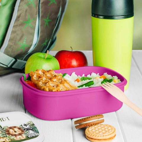 Bedruckte Lunchbox für Kinder - Tiergruppe Safari