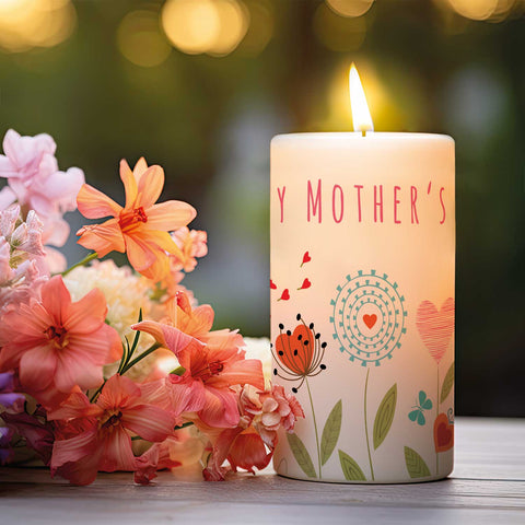Kleine Kerze "Happy Mother's Day" zum Muttertag