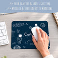 Bedrucktes Mousepad mit Wunschnamen im Weltall Design