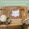 Kinder LED Nachtlicht mit Sockel aus Holz - "Blumenkreis" GRAVURZEILE – Bild 45