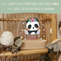 Kinder LED Nachtlicht mit Sockel aus Holz - "Blumenkreis" GRAVURZEILE – Bild 60