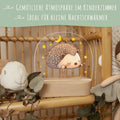 Kinder LED Nachtlicht mit Sockel aus Holz im Igel Design GRAVURZEILE – Bild 3