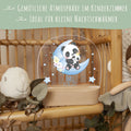 Kinder LED Nachtlicht mit Sockel aus Holz - "Mond Tiere" GRAVURZEILE – Bild 20