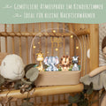 Kinder LED Nachtlicht mit Sockel aus Holz im Tiergruppe Design GRAVURZEILE – Bild 3