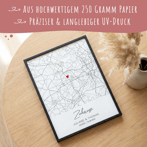 Personalisiertes Poster - Zuhause - Personalisiertes Geschenk